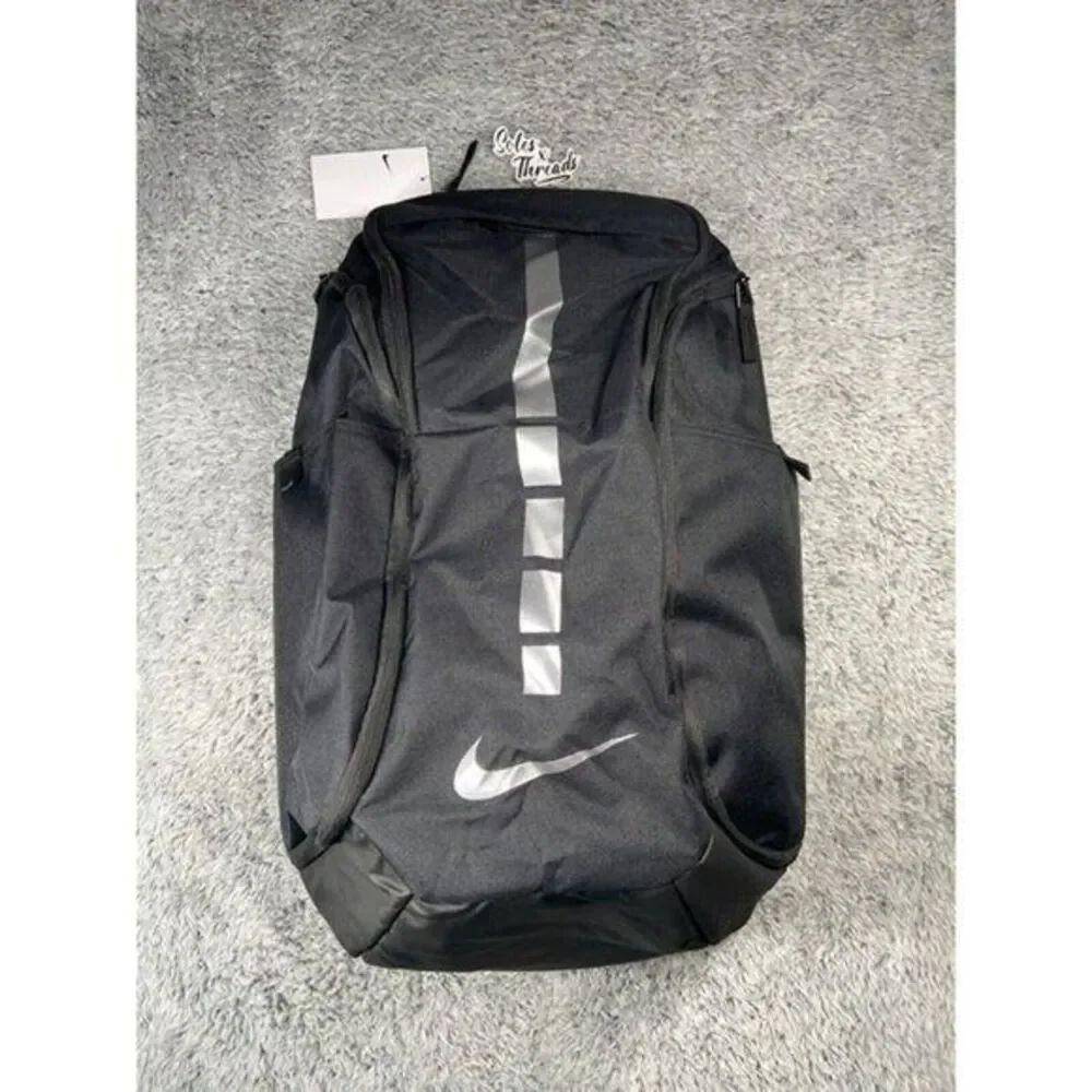 Nike Elite Hoops Pro Stripes Basketball Backpack Black Metallic One Size